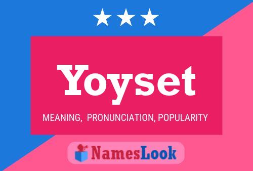 Yoyset Name Poster