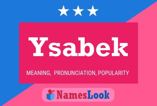 Ysabek Name Poster