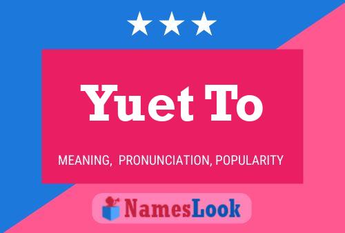 Yuet To Name Poster