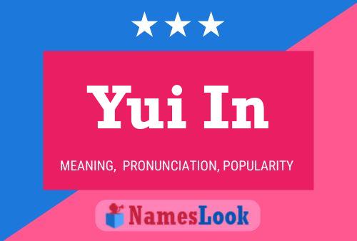 Yui In Name Poster