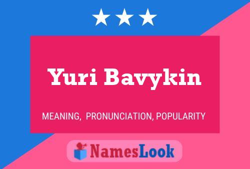 Yuri Bavykin Name Poster