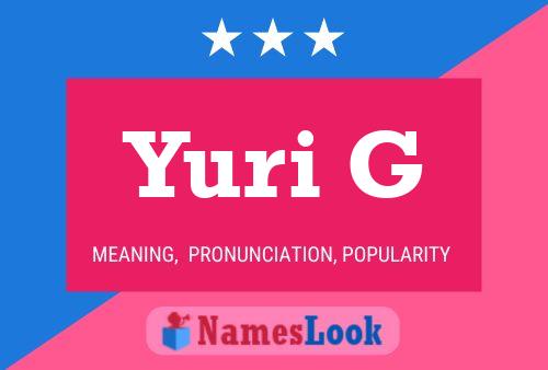 Yuri G Name Poster