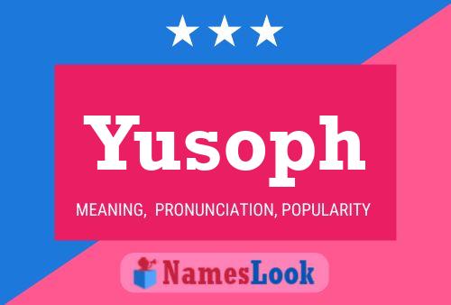 Yusoph Name Poster