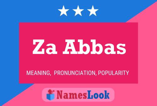 Za Abbas Name Poster