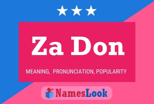 Za Don Name Poster