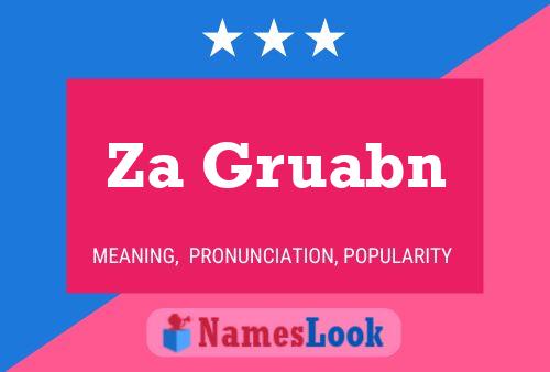 Za Gruabn Name Poster