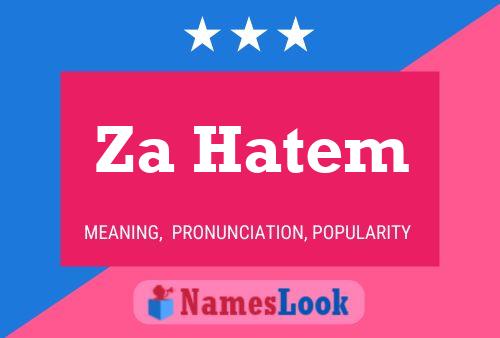 Za Hatem Name Poster