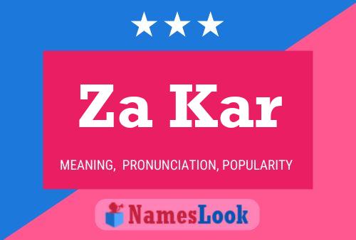 Za Kar Name Poster