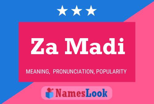 Za Madi Name Poster