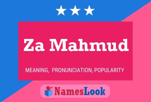 Za Mahmud Name Poster