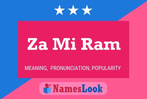 Za Mi Ram Name Poster