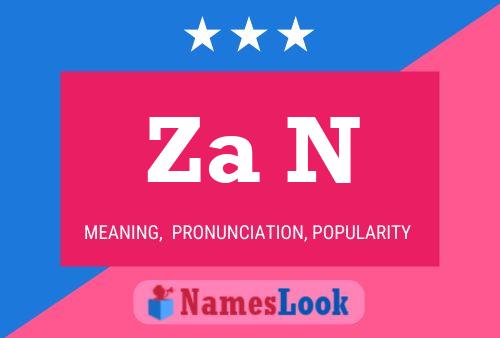 Za N Name Poster