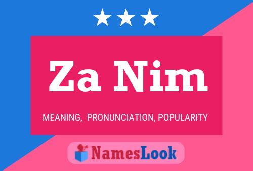 Za Nim Name Poster