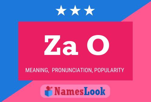 Za O Name Poster