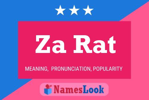 Za Rat Name Poster