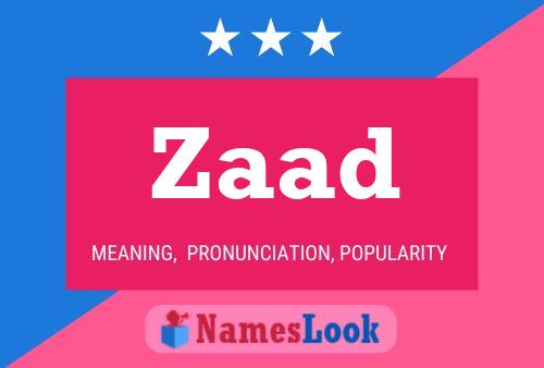 Zaad Name Poster