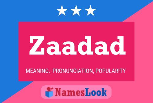 Zaadad Name Poster