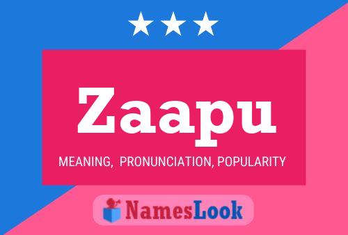 Zaapu Name Poster