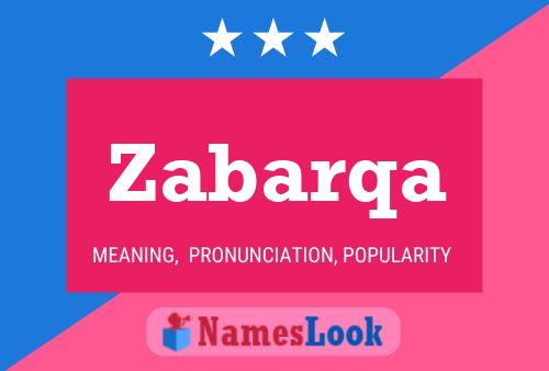 Zabarqa Name Poster