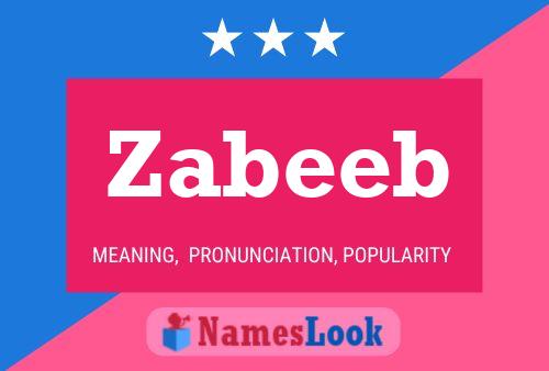 Zabeeb Name Poster