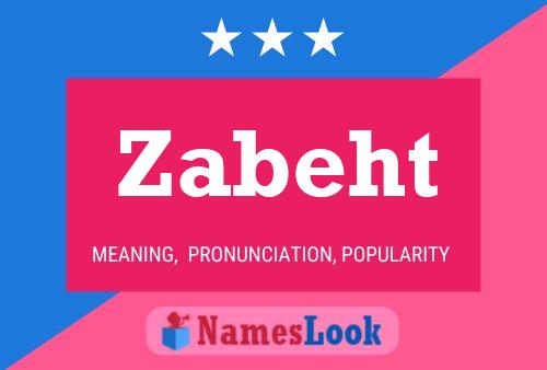 Zabeht Name Poster