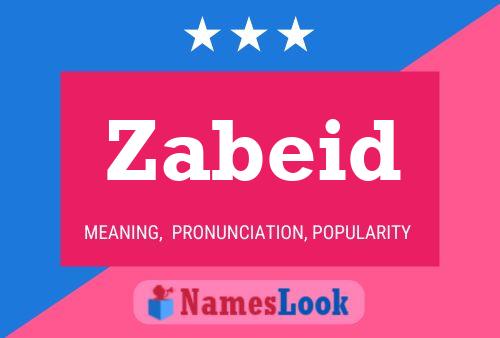 Zabeid Name Poster