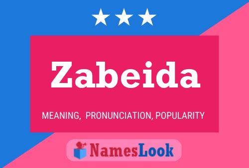 Zabeida Name Poster