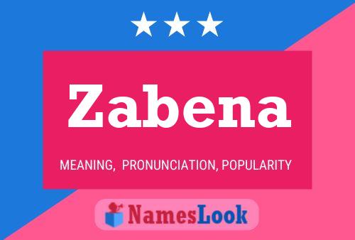 Zabena Name Poster