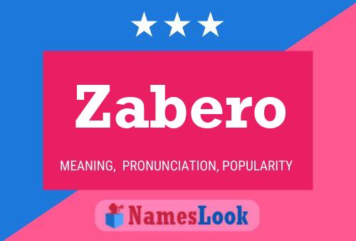 Zabero Name Poster