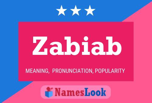 Zabiab Name Poster