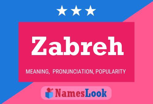 Zabreh Name Poster