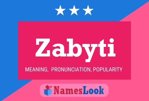 Zabyti Name Poster