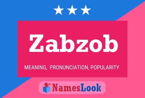 Zabzob Name Poster