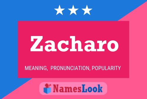 Zacharo Name Poster