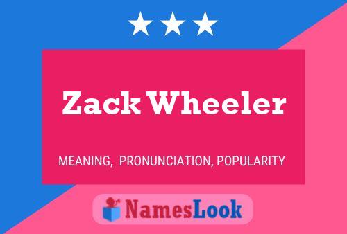 Zack Wheeler Name Poster