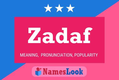 Zadaf Name Poster