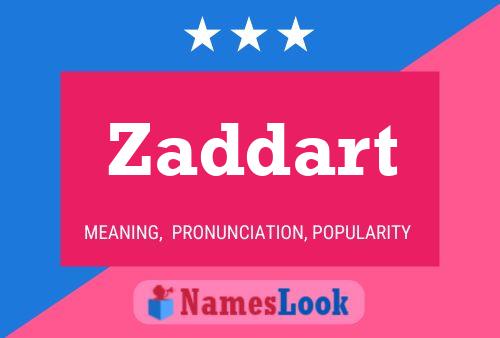 Zaddart Name Poster