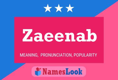 Zaeenab Name Poster