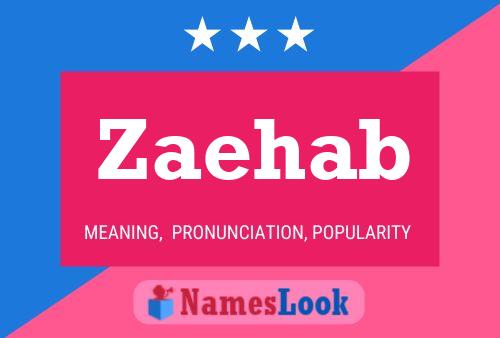 Zaehab Name Poster