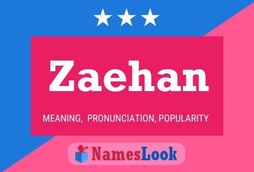 Zaehan Name Poster