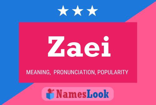 Zaei Name Poster