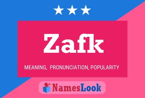 Zafk Name Poster