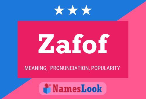 Zafof Name Poster