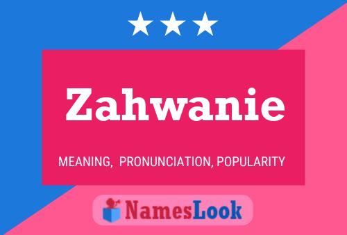 Zahwanie Name Poster