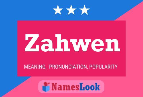 Zahwen Name Poster