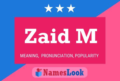 Zaid M Name Poster