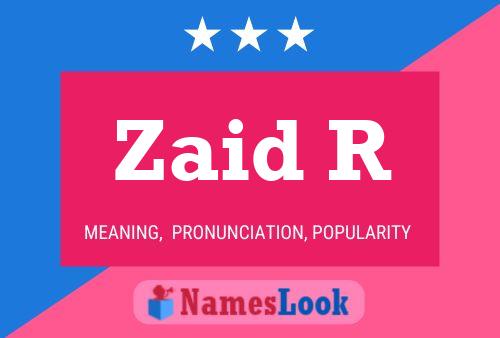 Zaid R Name Poster