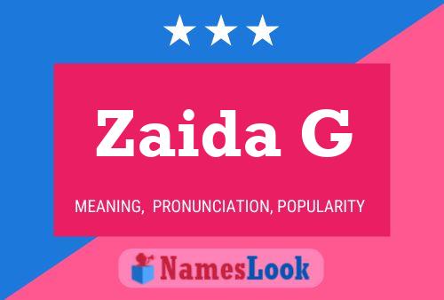 Zaida G Name Poster