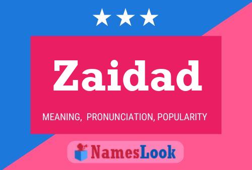 Zaidad Name Poster