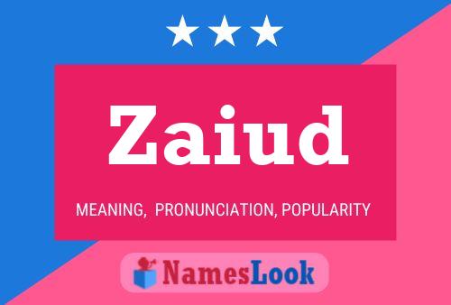 Zaiud Name Poster